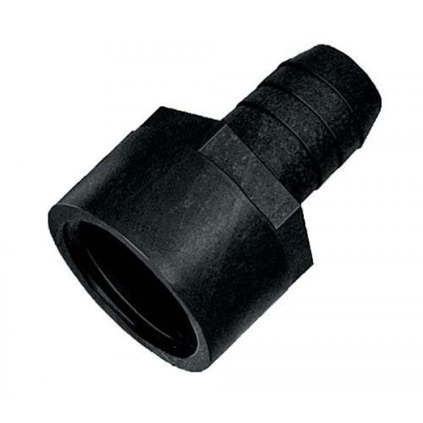 Poly Straight Insert Adapter - FPT x Barb - 3/8" x 1/2" (100/Cs) - Fittings N' Valves
