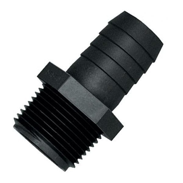 Poly Straight Insert Adapter - MPT x Barb - 3/8" x 3/8" (100/Cs)