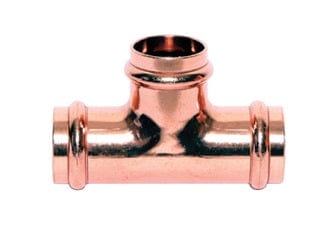 Press Copper Tee, 3/4'' x 3/4'' x 3/4''