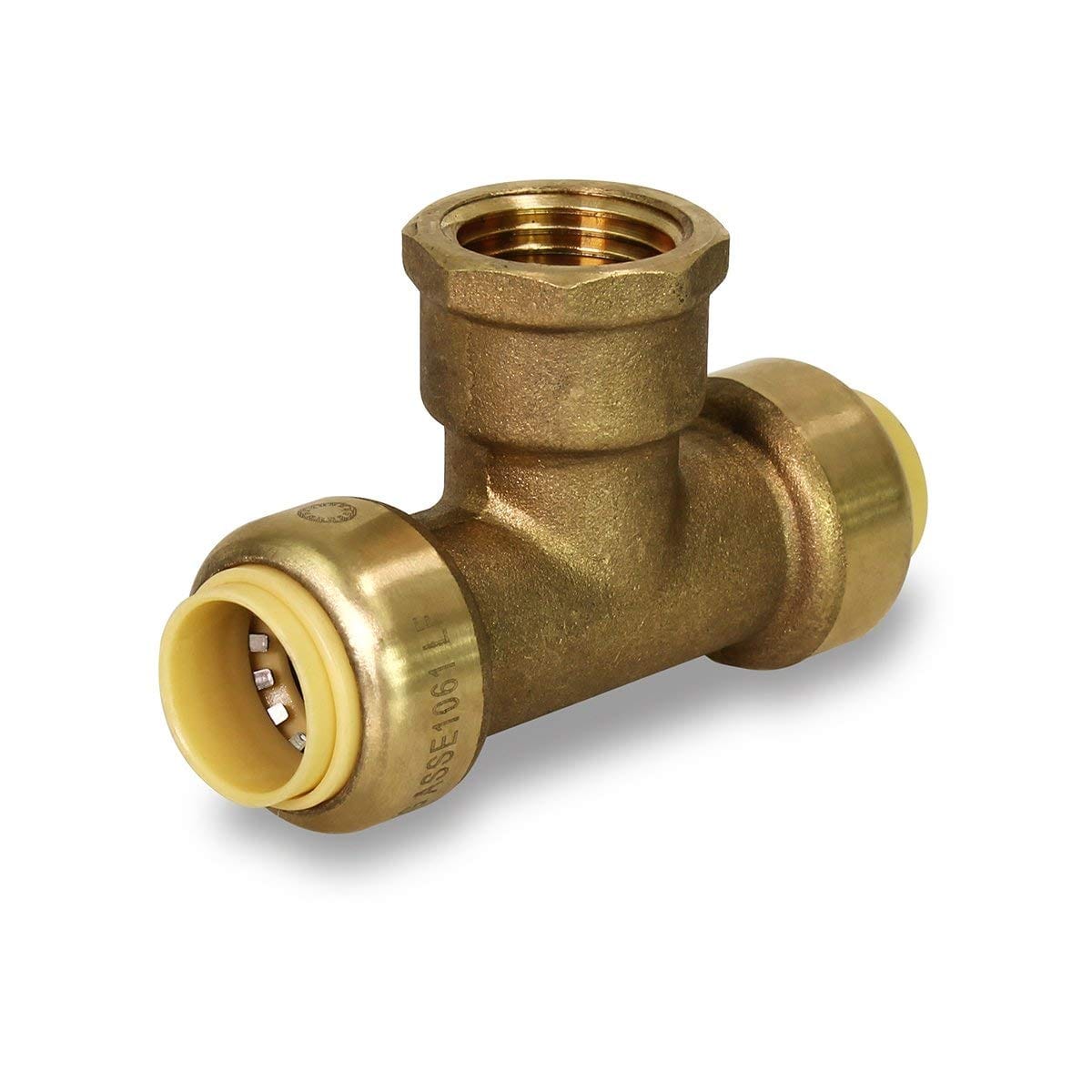 1/2" Push x Female Center Tee - Push-Fit (Lead-Free) - Fittings N' Valves