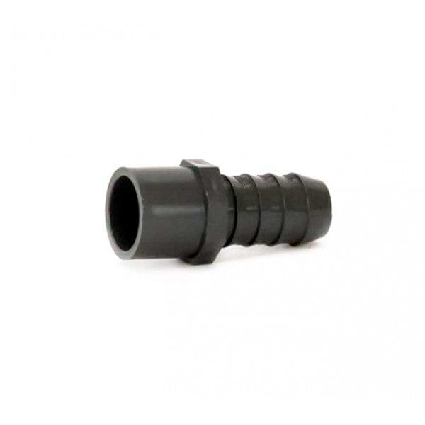 PVC Bulkhead Straight Insert - Spigot x Barb - 3/4" (100/Cs)