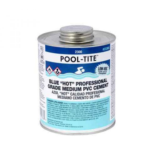 PVC Cement - Blue - Pool-TITE PVC Glue - 1-Gallon - Fittings N' Valves