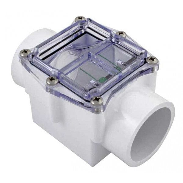 PVC Corrosion-Resistant Check Valve - White - Socket x Socket - Stainless Steel Spring - 2" (12/Cs) - Fittings N' Valves