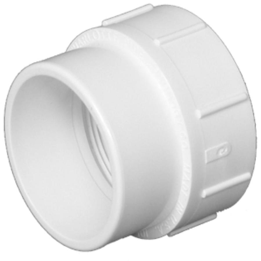 6" PVC DWV Cleanout Adapter S x F