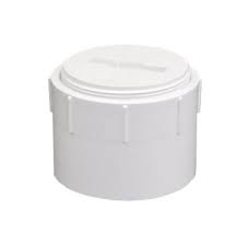 4" PVC DWV Cleanout Plugs-Flush