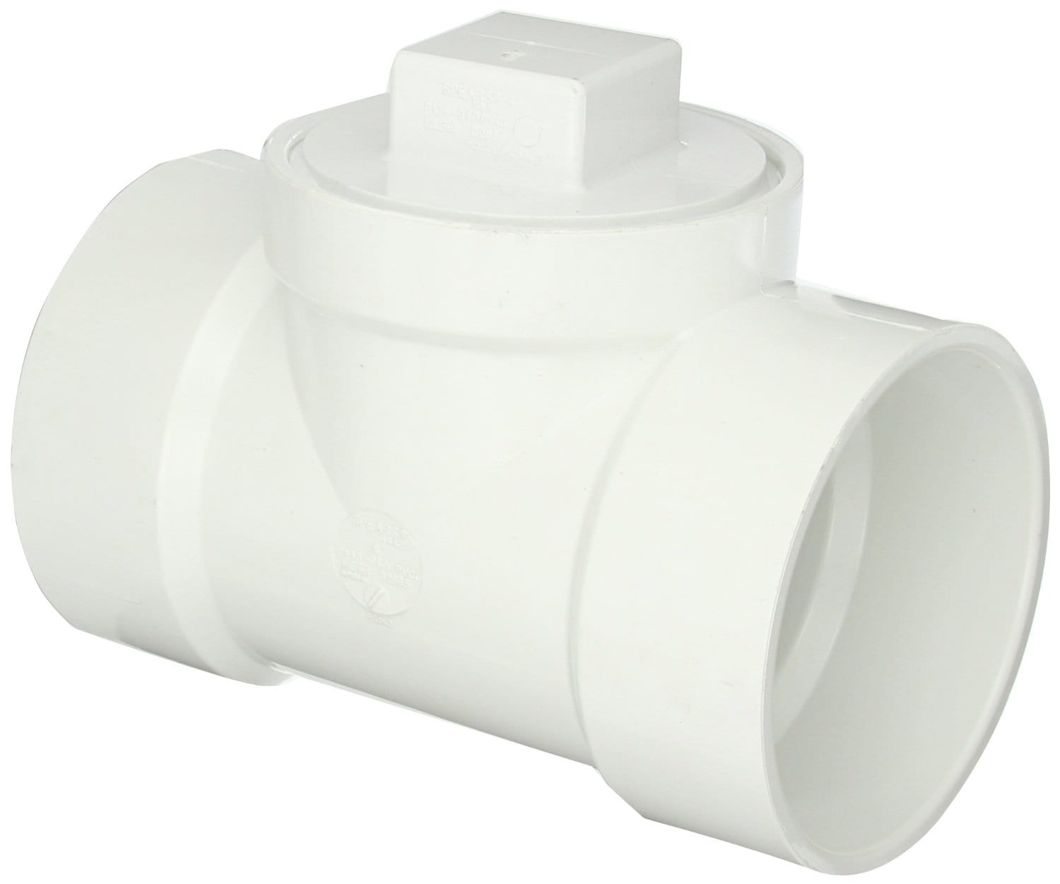 6" PVC DWV Cleanout Tee W/Plug
