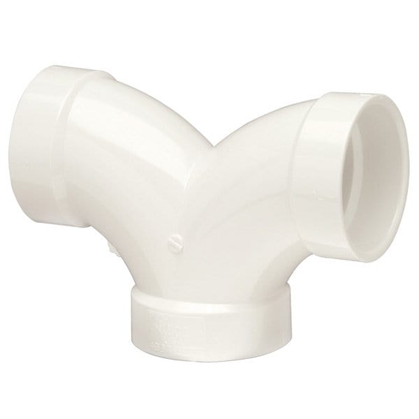 1-1/2" PVC DWV Double Elbow H