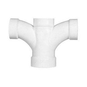 3"x 2" x 3" x3" PVC DWV Double Fixture - Fittings N' Valves