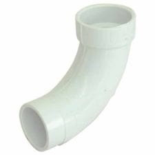 4" PVC DWV Long Sweep Elbow H x SPG