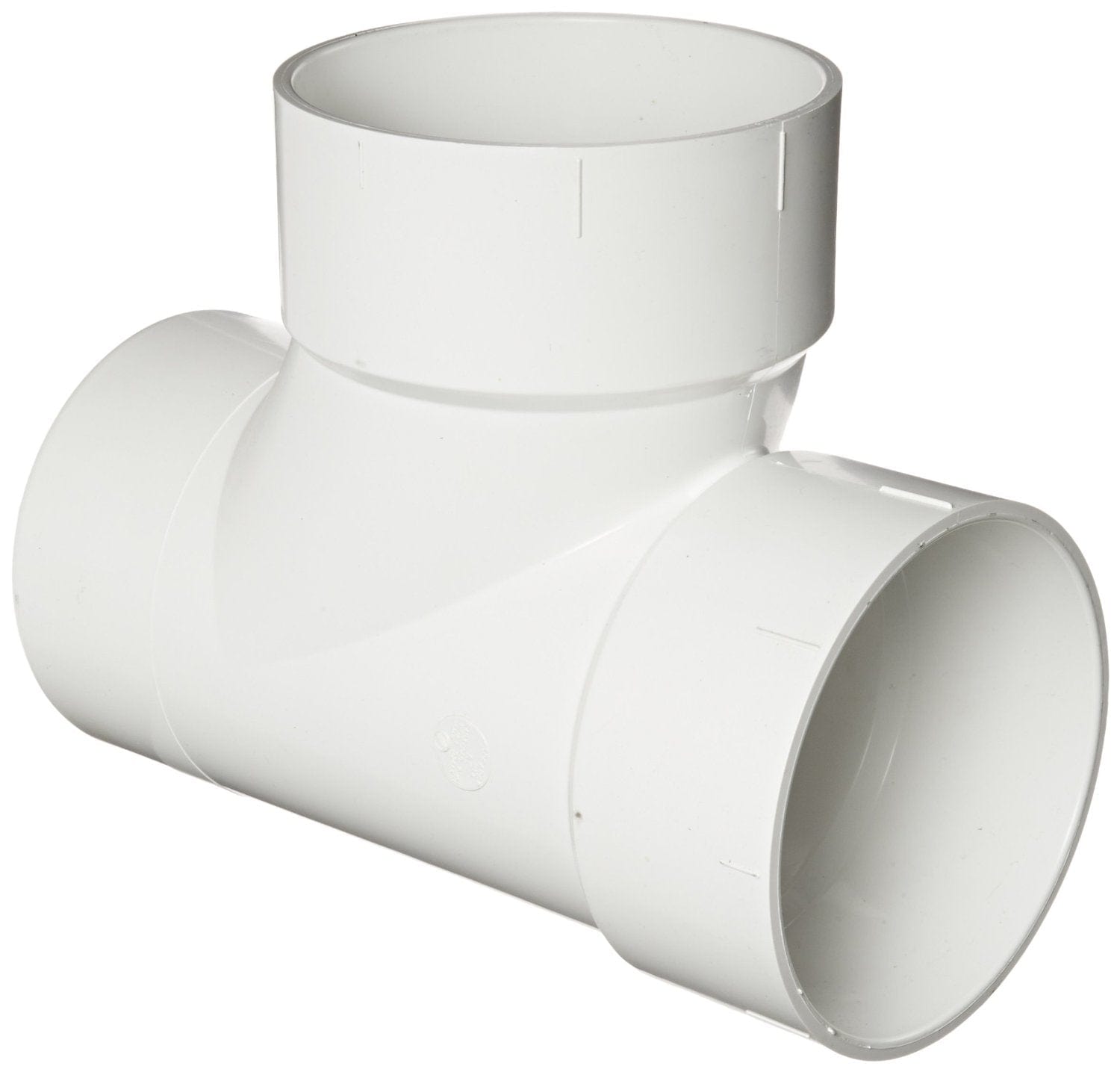 4" PVC DWV Sanitary Tee SPG x H x H - Fittings N' Valves