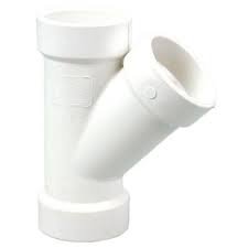 3" Upright PVC DWV Wye H x H x H