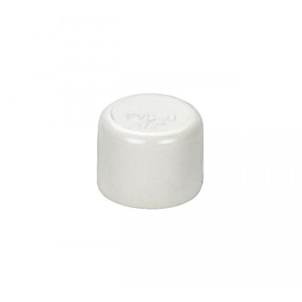 PVC End Cap - Schedule 40 - White - Socket - 1/2" (900/Cs)