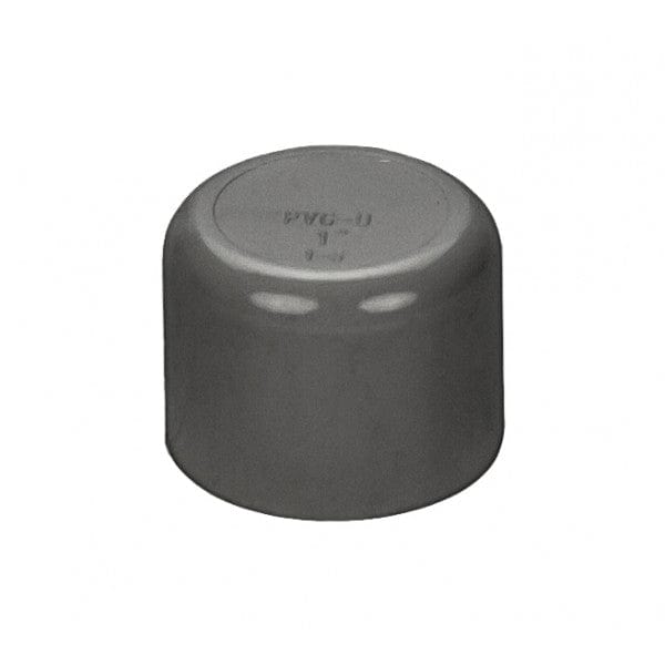 PVC End Cap - Schedule 80 - Gray - Socket - 1" (324/Cs) - Fittings N' Valves