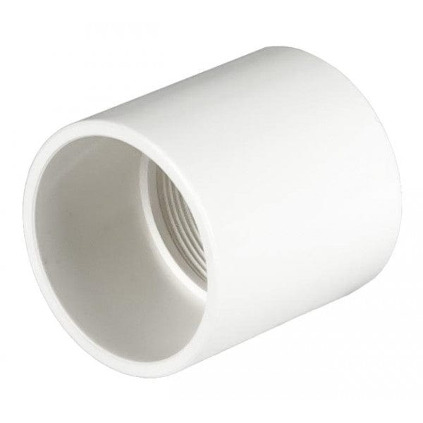 PVC Female Adapter - Schedule 40 - White - Socket x FPT - 2" (50/Cs) - Fittings N' Valves