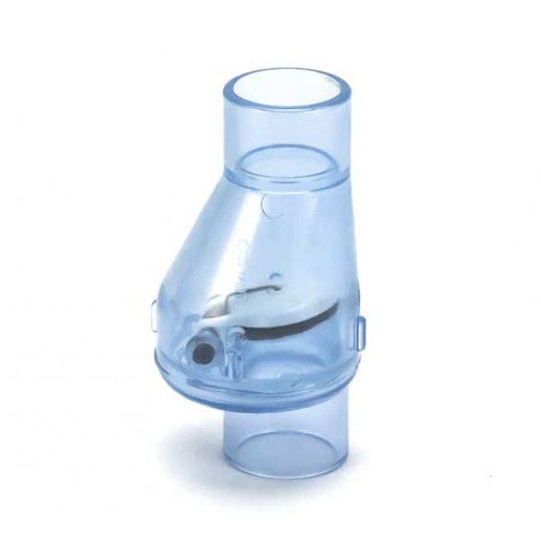 PVC Flapper Check Valve - No Spring - Clear - Socket x Socket - 3/4" (12/Cs) - Fittings N' Valves
