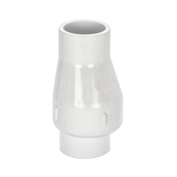 PVC Flapper Check Valve - No Spring - White - Socket x Socket - 1-1/2" (12/Cs) - Fittings N' Valves