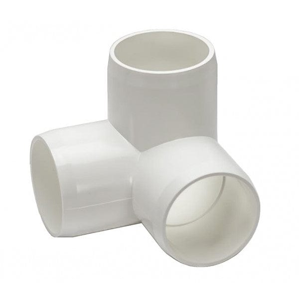 PVC Furniture Grade 3-Way Elbow - White - 1/2"