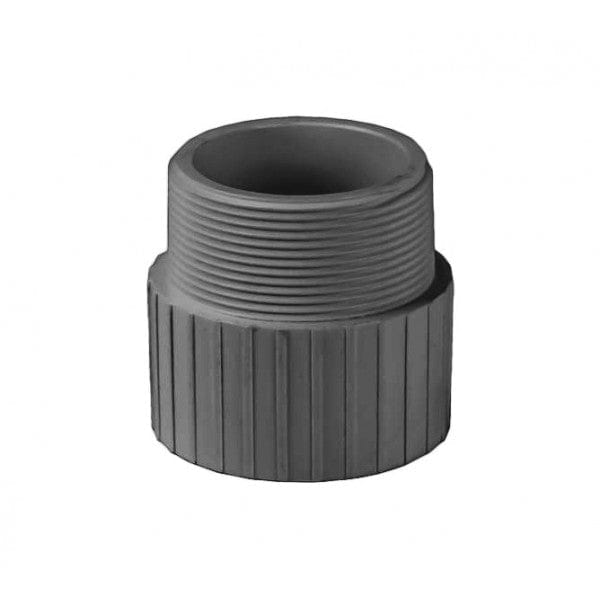 PVC Male Adapter - Schedule 80 - Gray - Socket x MPT - 2-1/2" (75/Cs) - Fittings N' Valves