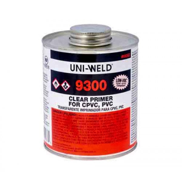 PVC Primer - Clear - 1-Pint (24/Cs) - Fittings N' Valves