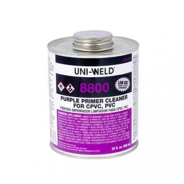 PVC Primer - Purple - Hi-Etch - 1/2-Pint (24/Cs) - Fittings N' Valves