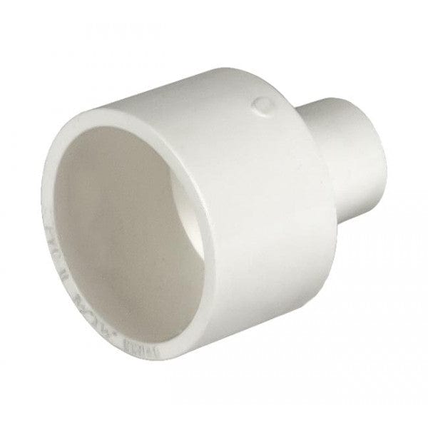 PVC Reducer Coupling - Schedule 40 - White - Socket x Socket - 1-1/2" to 1/2" (120/Cs) - Fittings N' Valves