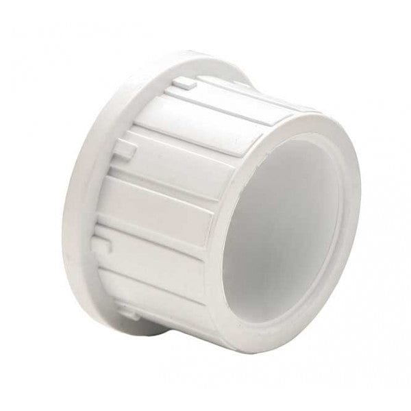 PVC Single & True Union End Connector - White - Socket - 1" (10/Cs) - Fittings N' Valves