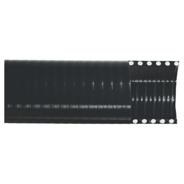 PVC Standard Flexible Pipe - Black - 5" x 50 ft - Fittings N' Valves