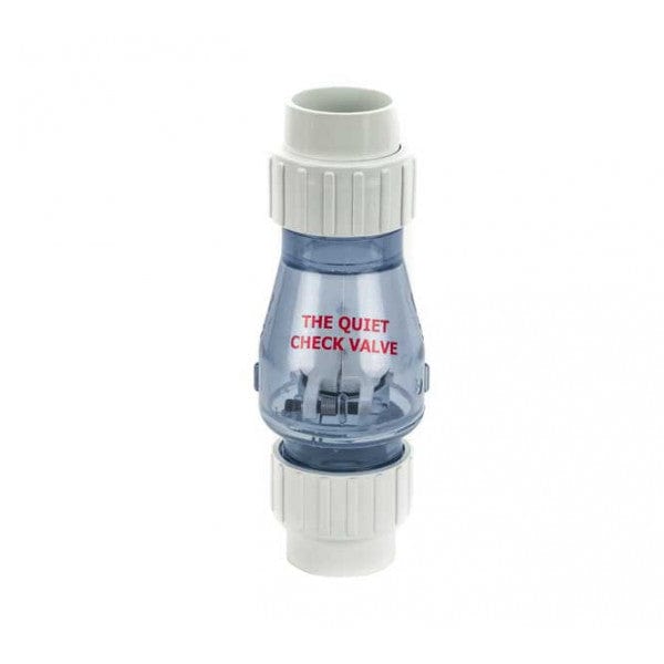 PVC True Union Flapper Check Valve - No Spring - Clear - Socket x Socket - 2" (12/Cs) - Fittings N' Valves