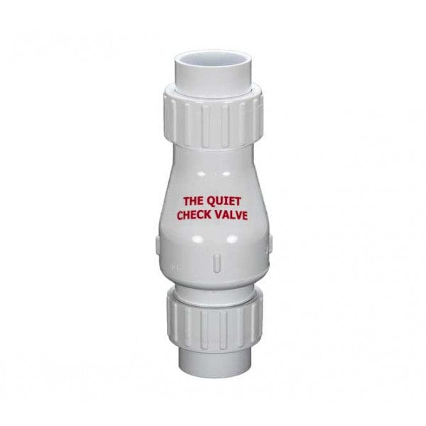 PVC True Union Flapper Check Valve - No Spring - White - Socket x Socket - 1" (12/Cs) - Fittings N' Valves