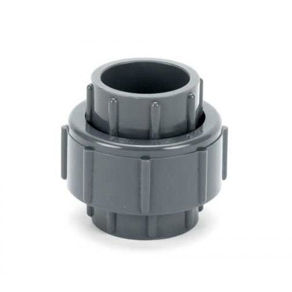 PVC Union - Schedule 40 - Gray - Socket - 2-1/2" (16/Cs) - Fittings N' Valves