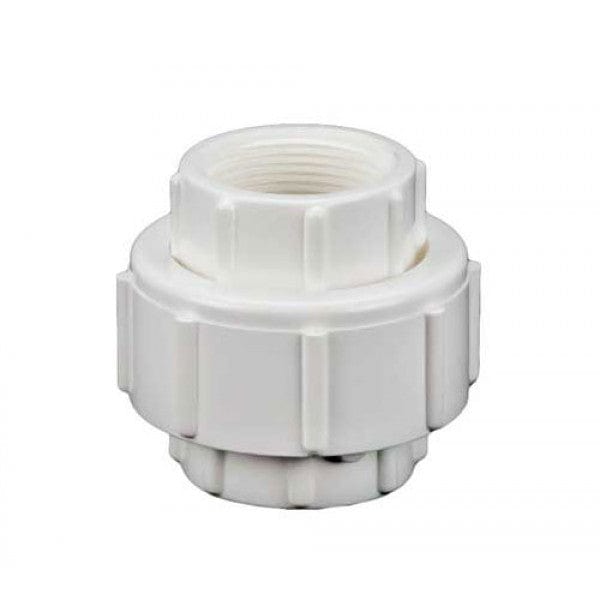 PVC Union - Schedule 40 - White - FPT - 3" (12/Cs) - Fittings N' Valves