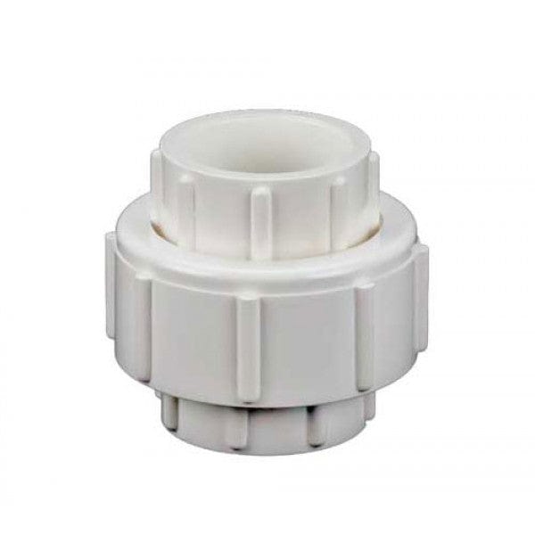 PVC Union - Schedule 40 - White - Socket - 3" (12/Cs) - Fittings N' Valves