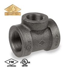 1/2" 125 WSP Cast Iron Threaded Tee