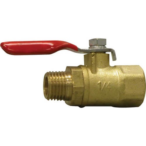 Winters SMV Series Mini Ball Valve 1/4" NPT FxM, Lever Handle