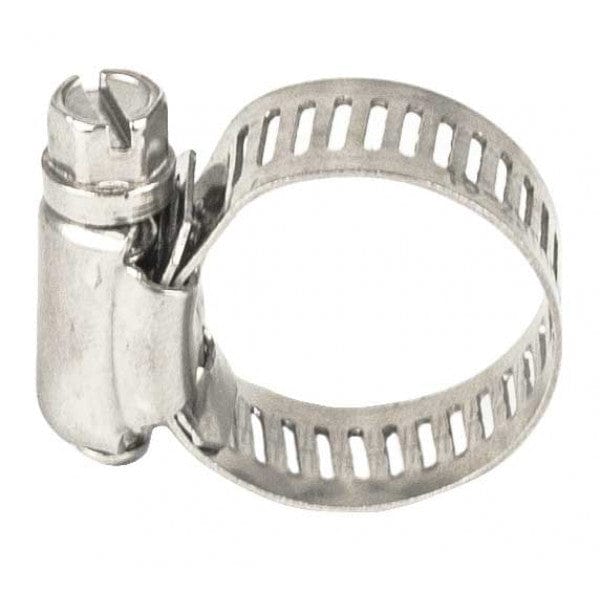 Stainless Steel Hose Clamp - 12.7mm - 3/4" (50/Cs) - Fittings N' Valves