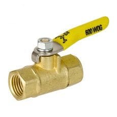 1/8" Forged Brass 600 WOG / 150 WSP FIP x MIP Mini Ball Valve - Series 8141