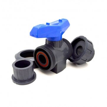 1/2" PVC True Union Ball Valve - Socket & Threaded Ends - Fittings N' Valves