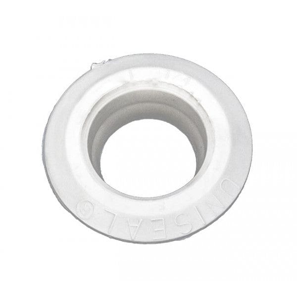 Uniseal Pipe-to-Tank Fitting - White - 1-1/4"