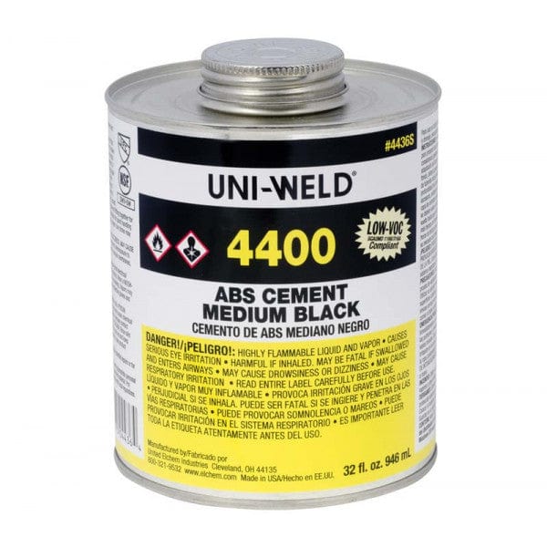 ABS Cement - Medium Body Glue - Black - 1/4-Pint - Fittings N' Valves