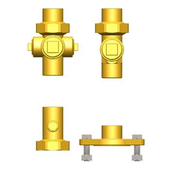 1" SWT Hydro-Core NB Component Kit: Wall Hung 1 - Fittings N' Valves
