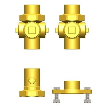 1-1/4" SWT Hydro-Core NB Component Kit: Wall Hung 2 - Fittings N' Valves