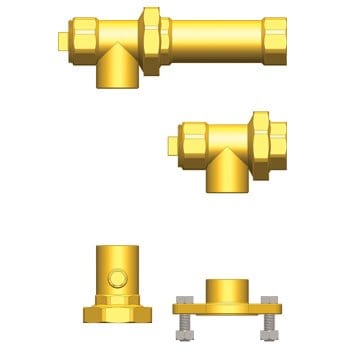 1-1/4" FIP Hydro-Core NB Component Kit: Wall Hung 3 - Fittings N' Valves
